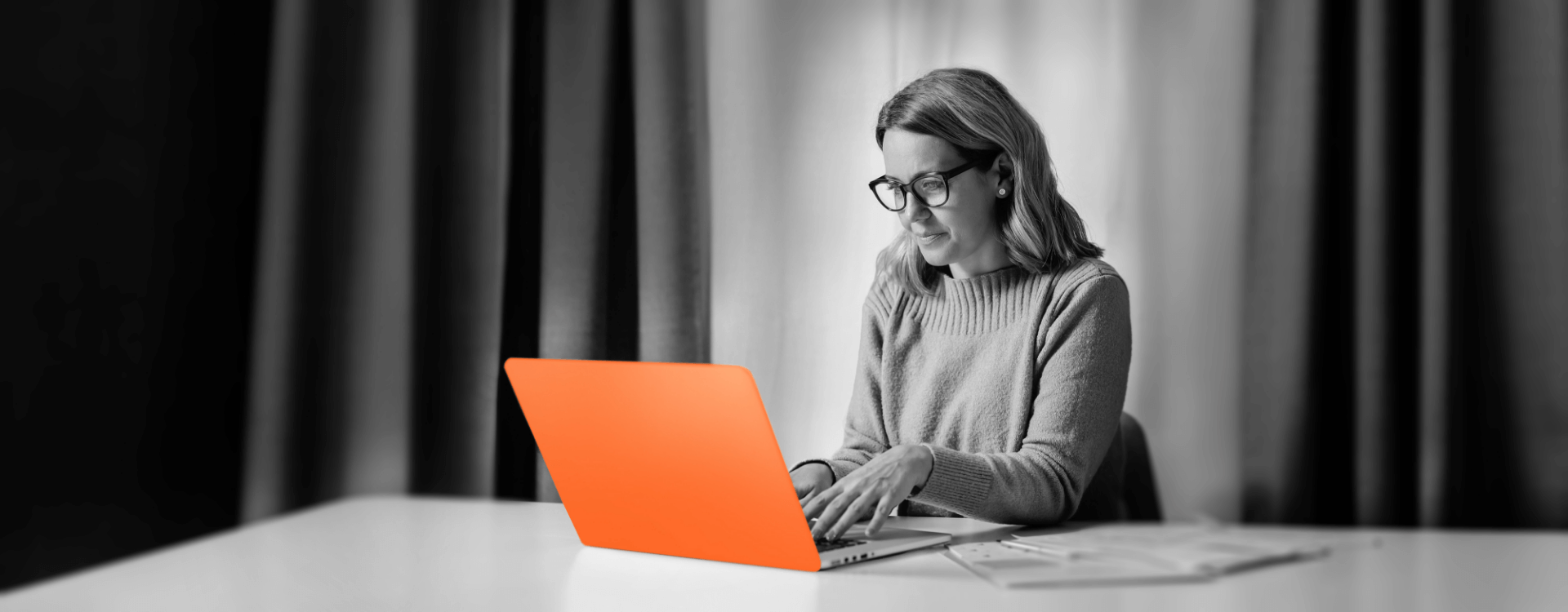 Woman working on laptop Woman working on laptop